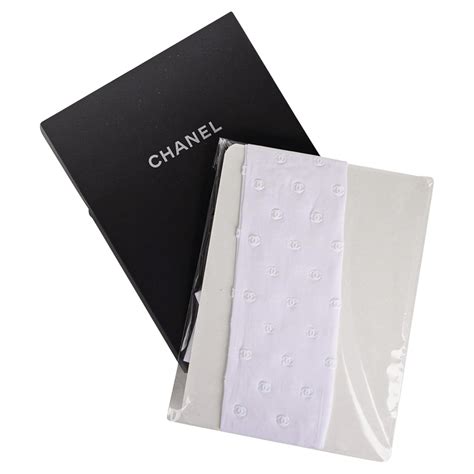 chanel socks white|Chanel tights for sale.